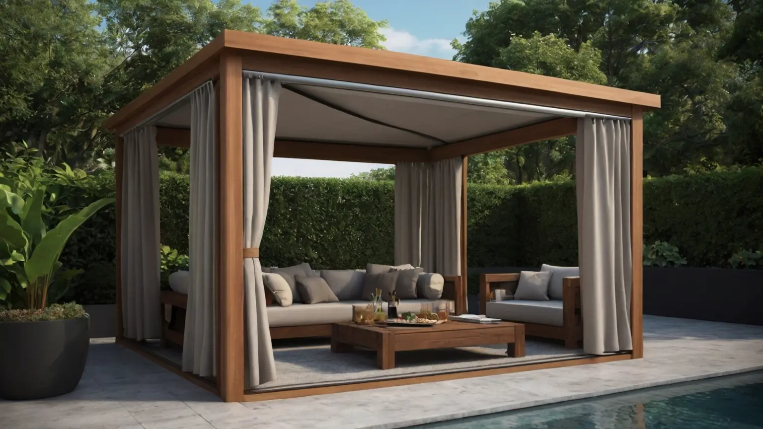 21 Best Outdoor Cabana Ideas [2024] - Transform Your Space Today!